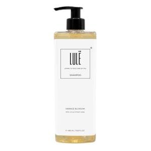 Lulë, Hair Shampoo for Men and Women, Shampoo Dispenser, Revitalizing, Cleans and Revitalizes, Fresh and Citrus Scent of Orange Blossom, Natural Formula, Ideal for Homes and Hotels, 480 ml