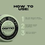 Osmo Fibre Sculpt | Lightweight Barber Sculptor | Non-Greasy & Pliable | Vegan. 100ml