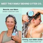 Otter co. Anti Dandruff Tea Tree Conditioner Bar – Zinc Pyrithione, Apple Cider Vinegar, Hydrating & Moisturizing Bar Conditioner – Vegan, Natural, Sulfate Free – All Hair Types & Dry Scalp, USA Made