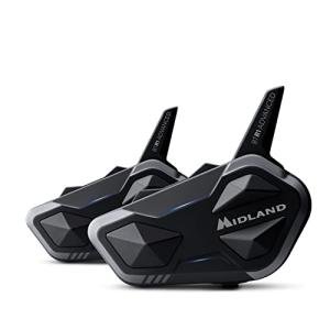Midland BTR1 Bluetooth Motorcycle Headset – 2 Pack