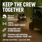 Midland BTR1 Bluetooth Motorcycle Headset – 2 Pack