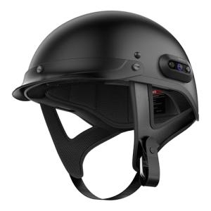 SENA Cavalry Matte Black Half Motorcycle Helmet