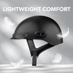 SENA Cavalry Matte Black Half Motorcycle Helmet