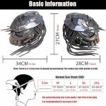 XINLIFE Predator Full Face Motorcycle Helmet with LED