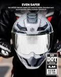 ILM Full Face Motorcycle Helmet with Dual Visor