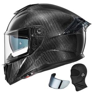 ILM Carbon Fiber Full Face Motorcycle Helmet