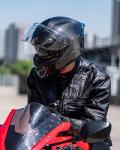 ILM Carbon Fiber Full Face Motorcycle Helmet