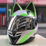 Cat Ears Full Face Motorcycle Helmet for Adults