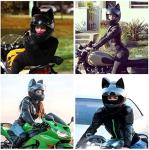 Cat Ears Full Face Motorcycle Helmet for Adults