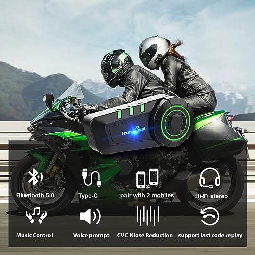 FreedConn Bluetooth Motorcycle Helmet Speaker Headset