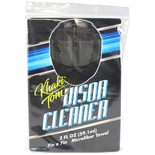 Helmet Cleaner Spray with Microfiber Towel, 2 oz