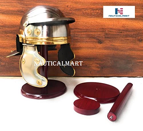 Wooden Motorcycle Helmet Stand in Cherry Finish