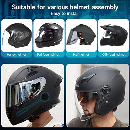 MAXTO Bluetooth Motorcycle Helmet Headset with High Sound Quality