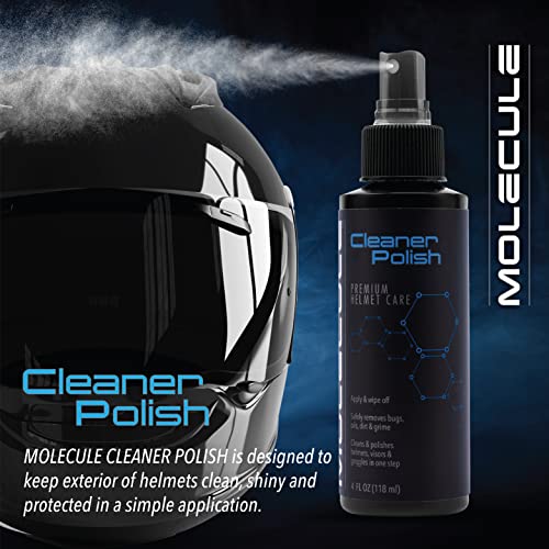 Molecule Helmet Cleaner & Polish Spray, 4 fl oz