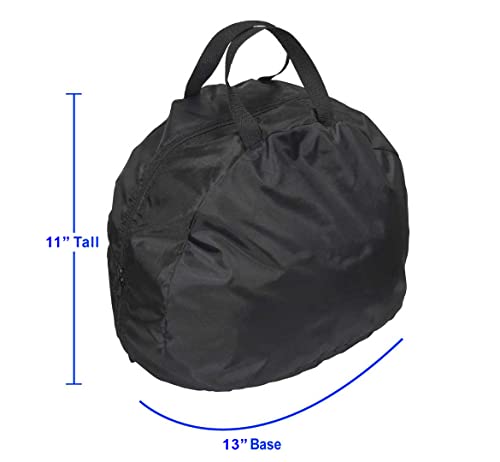 Raider Deluxe Black Nylon Motorcycle Helmet Bag