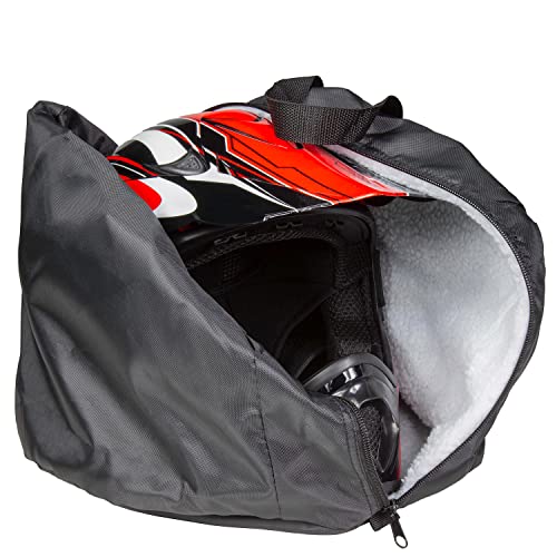Raider Deluxe Black Nylon Motorcycle Helmet Bag