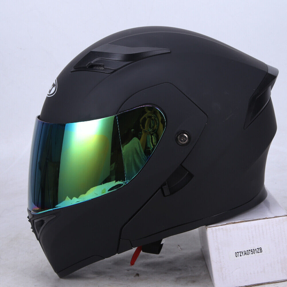 Modular Full Face Motorcycle Helmet with Dual Visor