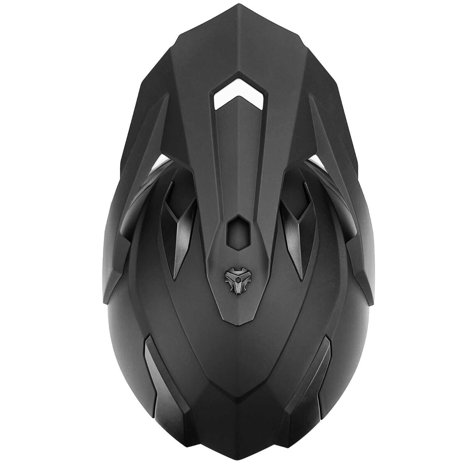 Dual Sport Matte Black Helmet for ATV/Motocross