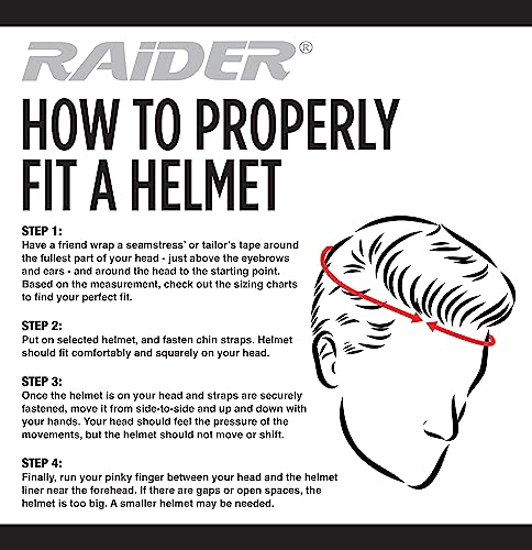 Raider Gloss Black Open Face Helmet - Large
