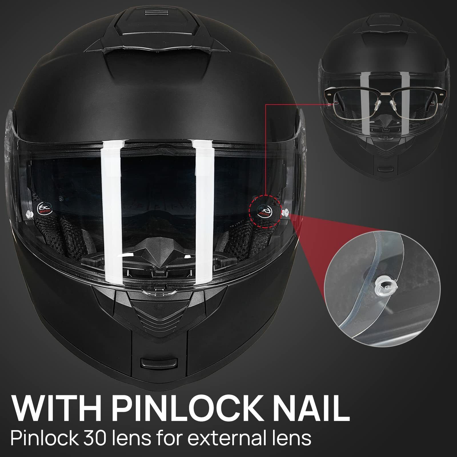 ILM Modular Full Face Helmet - Dual Visor