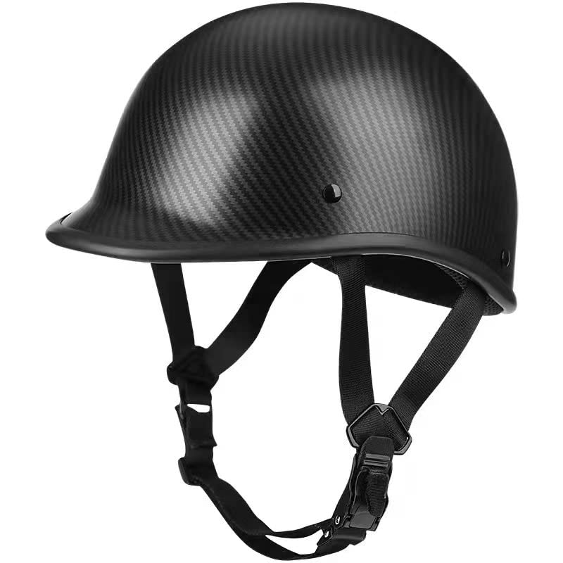 Compact Lightweight Carbon Fiber Motorcycle Helmet, DOT Approved