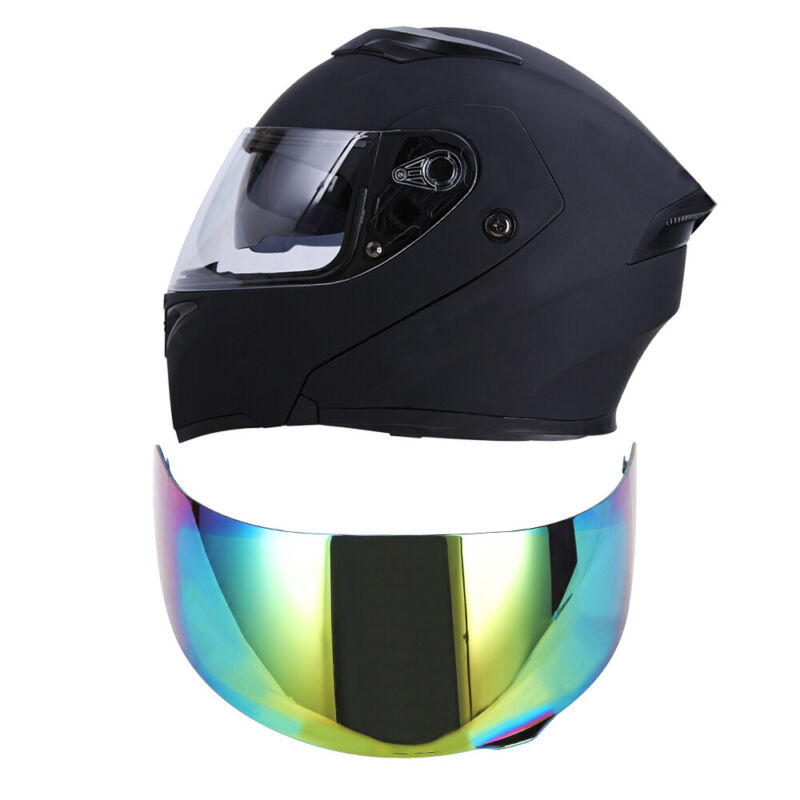 Modular Full Face Dual Visor Helmet for Motorcycles