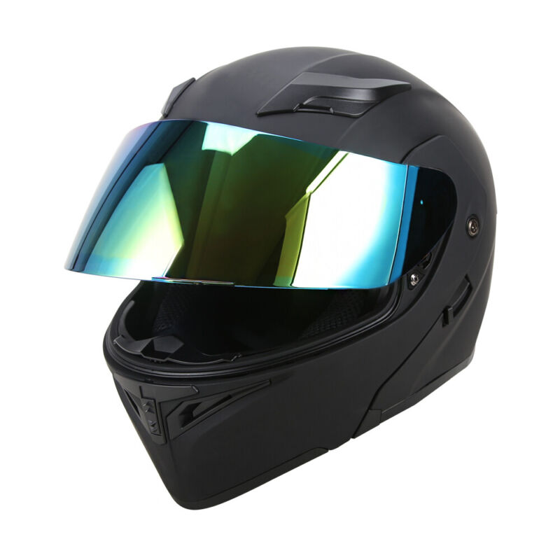 Modular Full Face Dual Visor Helmet for Motorcycles