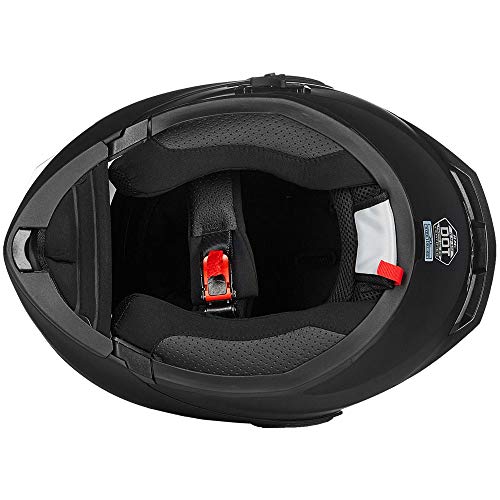 ILM Bluetooth Modular Motorcycle Helmet - Matte Black, Large