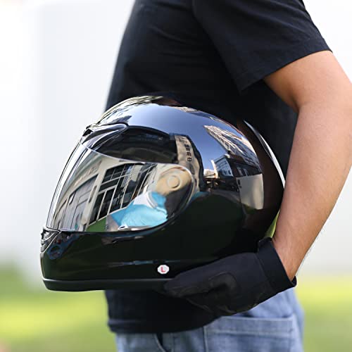 TCT-MOTORPARTS Full Face Helmet with Sun Shield - XL