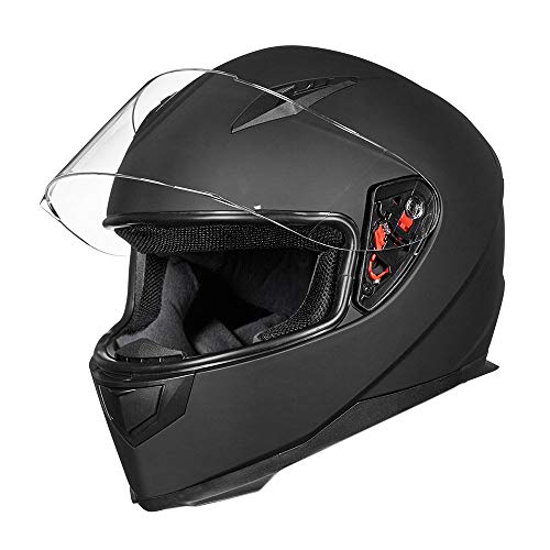 ILM Full Face Helmet with Removable Scarf & 2 Visors