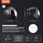 VEVOR DOT Approved Full Face Motorcycle Helmet