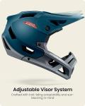 OutdoorMaster Full Face Mountain Bike Helmet - Azure Blue