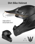 YEMA Ventilated Dirt Bike Helmet for Adults