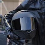 JQF Gear Full Face Motorcycle Helmet - Matte Black
