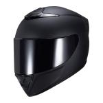 JQF Gear Full Face Motorcycle Helmet - Matte Black