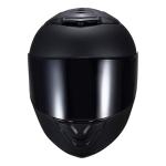 JQF Gear Full Face Motorcycle Helmet - Matte Black