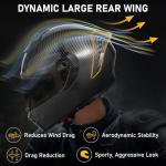 Favoto Carbon Full Face Motorcycle Helmet with Visors