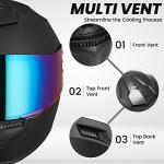 AUBOA DOT Full Face Motorcycle Helmet MD-813