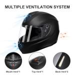TRIANGLE Full Face Motorcycle Helmet with Tinted Visor