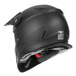 GLX GX23 Matte Black Dirt Bike Helmet - X-Large