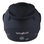 1Storm Matte Black Full Face Motorcycle Helmet, Size M