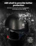 ILM Half Helmet with Sun Visor - DOT Approved