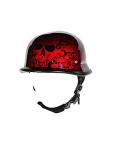 Colorful Skull Baseball Cap - Burgundy Red
