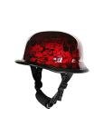 Colorful Skull Baseball Cap - Burgundy Red
