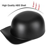 Yesmotor Matte Black Half Cap Motorcycle Helmet