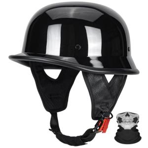 QUICKOOL DOT Approved German Style Half Helmet, XL