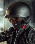 ILM Half Helmet with Sun Visor - DOT Approved