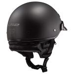 LS2 Bagger Matte Black Half Helmet - Large