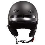 LS2 Bagger Matte Black Half Helmet - Large