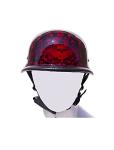 Lightweight Burgundy German Skull Cap Helmet